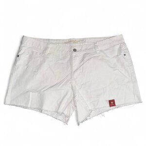 2K White Denim Cutoff Shorts